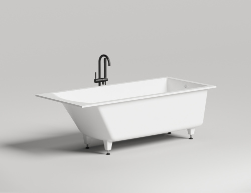 Ванна из искусственного камня Salini CASCATA 104223M 180х80 встраиваемая прямоугольная - фото 2